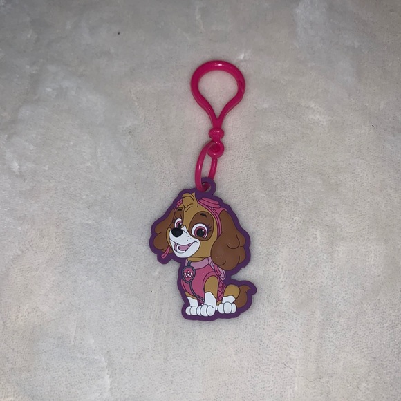 Paw Patrol Clip Keychain Key Chain Ring Hangtag Skye - Picture 1 of 3